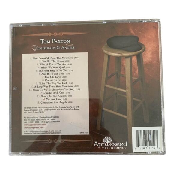 Tom Paxton Comedians And Angels MINT Condition CD Appleseed Records 2008 Folk - Picture 2 of 5